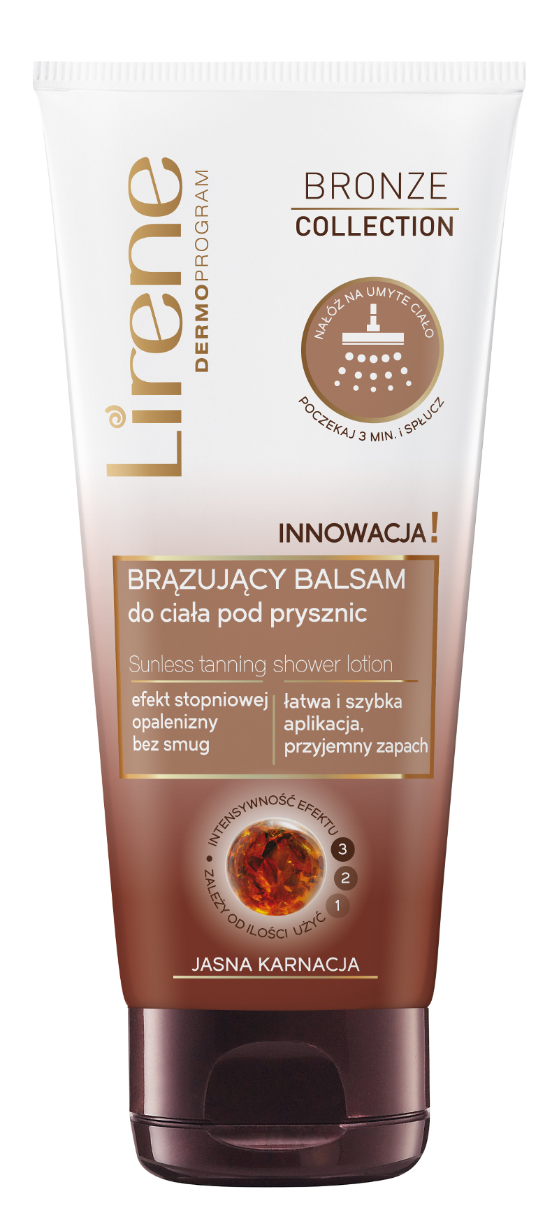 Lirene - Brazujący balsam do ciała pod prysznic 