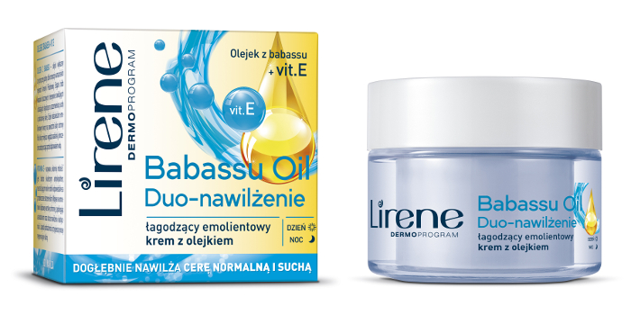  Lirene - Babassu Oil Duo-nawilżenie łagodzący emolientowy krem z olejkiem